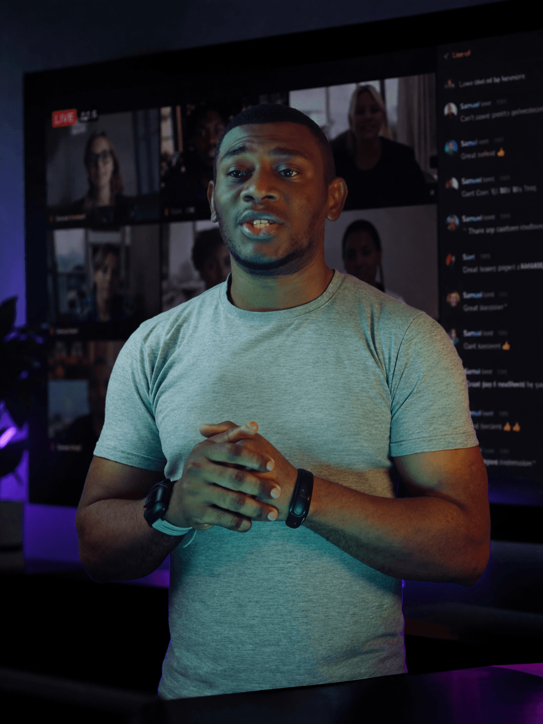 Wale Adebayo, founder of KerlHive, hosting the Experienced Caregivers Live session